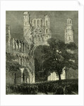 Kelso UK 1867 Kelso Abbey Illuminated by the Lime-Light. During the Queen's Visit to the Scottish Border. Great Britain by Anonymous