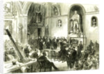 The Lord Mayor at Guildhall London UK 1867. Presenting Rewards for Saving Life from Fire London Great Britain by Anonymous