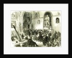 The Lord Mayor at Guildhall London UK 1867. Presenting Rewards for Saving Life from Fire London Great Britain by Anonymous