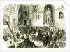 The Lord Mayor at Guildhall London UK 1867. Presenting Rewards for Saving Life from Fire London Great Britain by Anonymous
