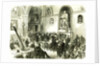 The Lord Mayor at Guildhall London UK 1867. Presenting Rewards for Saving Life from Fire London Great Britain by Anonymous