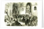 The Lord Mayor at Guildhall London UK 1867. Presenting Rewards for Saving Life from Fire London Great Britain by Anonymous
