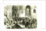 The Lord Mayor at Guildhall London UK 1867. Presenting Rewards for Saving Life from Fire London Great Britain by Anonymous