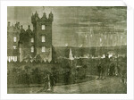 Kelso Castle 1867 UK The Queen's Visit to the Scottish Border the Fireworks and Beacon Fires Viewed from Floors Castle Great Britain by Anonymous