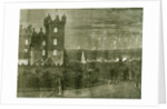 Kelso Castle 1867 UK The Queen's Visit to the Scottish Border the Fireworks and Beacon Fires Viewed from Floors Castle Great Britain by Anonymous