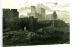 Peel Castle Isle of Man 1871 by Anonymous