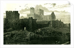 Peel Castle Isle of Man 1871 by Anonymous