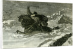 Between Staplehurst and Rochester UK 1887 Mail Cart in a Snow Drift by Anonymous