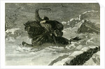 Between Staplehurst and Rochester UK 1887 Mail Cart in a Snow Drift by Anonymous