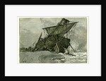 Wreck of the Tally Ho Eastbourne UK 1887 by Anonymous