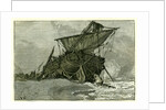 Wreck of the Tally Ho Eastbourne UK 1887 by Anonymous