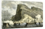 Gibraltar 1864 Arrival of the S.M. Maximilien Gibraltar by Anonymous