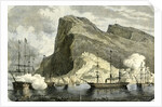 Gibraltar 1864 Arrival of the S.M. Maximilien Gibraltar by Anonymous