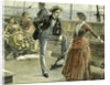 Talk on the Vessel 1887 Man Woman Lady Gentleman Ladies Ship Boat by Anonymous