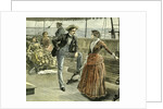 Talk on the Vessel 1887 Man Woman Lady Gentleman Ladies Ship Boat by Anonymous