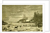 Winter Time Deer Austria 1891 by Anonymous