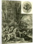 Dogs Hunting Austria 1891 by Anonymous