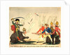 The Russian bear and her invincible rider encountering the British legion by Anonymous