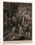 An English jack-tar giving monsieur a drubbing by Anonymous