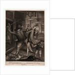 An English jack-tar giving monsieur a drubbing by Anonymous