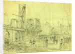 Richmond Firemen pushing down the remains of the burnt dwellings Capital Square by Anonymous