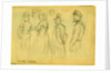 Studies of child, woman, gentleman, African American man & soldier by Anonymous