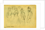 Studies of child, woman, gentleman, African American man & soldier by Anonymous