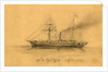 U.S. Gun Boat Montecello by Alfred R Waud