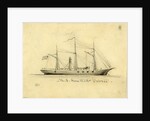 U.S. Gun Boat Pawnee by Alfred R Waud