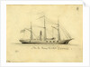U.S. Gun Boat Pawnee by Alfred R Waud