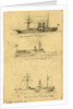 Broadside views of three sidewheel steamships: U.S. Transport Ericcson, U.S. Transport Mayflower, and U.S. Transport Empire City by Alfred R Waud