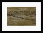 Pontoon bridges erected for Sedgwicks corps to cross upon, 1863 by Alfred R Waud