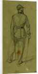 Single figure in uniform, seen from the rear by Alfred R Waud