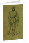 Single figure in uniform, seen from the rear by Alfred R Waud