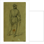 Single figure in uniform, seen from the rear by Alfred R Waud