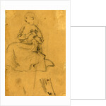 Young girl with clasped hands by Alfred R Waud