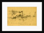Quartermasters Tugboat Sykes, carrying mail off Mobile by Alfred R Waud
