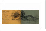 The Snodgrass House on the battlefield of Chickamauga by Alfred R Waud