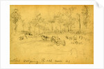 Sutlers crossing Bull Run 61, 1861 ca. July 21 by Alfred R Waud