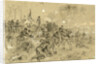 On Hancocks front the soldiers having no picks and shovels used bayonets, tin pans, old canteens, and even their hands in throwing up breastworks ARW, 1864 June, 1862-1865 by Alfred R Waud