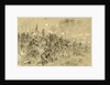 On Hancocks front the soldiers having no picks and shovels used bayonets, tin pans, old canteens, and even their hands in throwing up breastworks ARW, 1864 June, 1862-1865 by Alfred R Waud