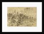 On Hancocks front the soldiers having no picks and shovels used bayonets, tin pans, old canteens, and even their hands in throwing up breastworks ARW, 1864 June, 1862-1865 by Alfred R Waud