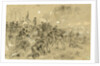 On Hancocks front the soldiers having no picks and shovels used bayonets, tin pans, old canteens, and even their hands in throwing up breastworks ARW, 1864 June, 1862-1865 by Alfred R Waud