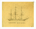 Macedonian, sloop of war by Alfred R Waud