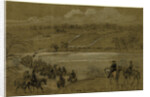 8th Penn Cavalry, crossing at Ely's Ford, before battle of Chancellorsville, 1863 April-May by Alfred R Waud
