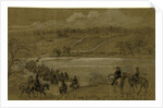 8th Penn Cavalry, crossing at Ely's Ford, before battle of Chancellorsville, 1863 April-May by Alfred R Waud