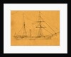 Pocohontas, broadside view of steam frigate, 1860-1865 by Alfred R Waud