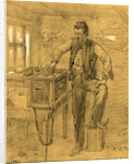 Signal Telegraph Machine and operator, Fredericksburg, 1862 ca. December by Alfred R Waud