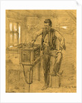 Signal Telegraph Machine and operator, Fredericksburg, 1862 ca. December by Alfred R Waud