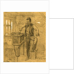Signal Telegraph Machine and operator, Fredericksburg, 1862 ca. December by Alfred R Waud